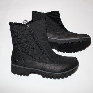 JBU BY JAMBU FREE BIRD ANKLE BOOT US 8M/ EUR39 COLOR: BLACK QUILTED WINTER BOOT